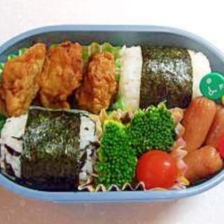 早っ！詰めるだけの唐揚げ弁当☆